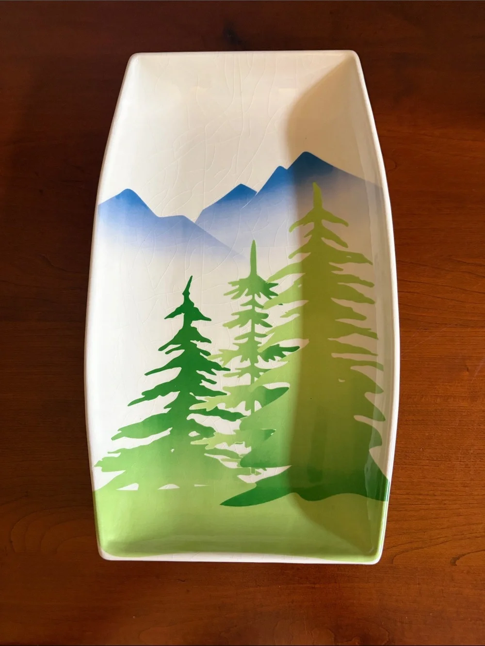 Serving dish. Ceramic. 7”x12”. Like new never used.